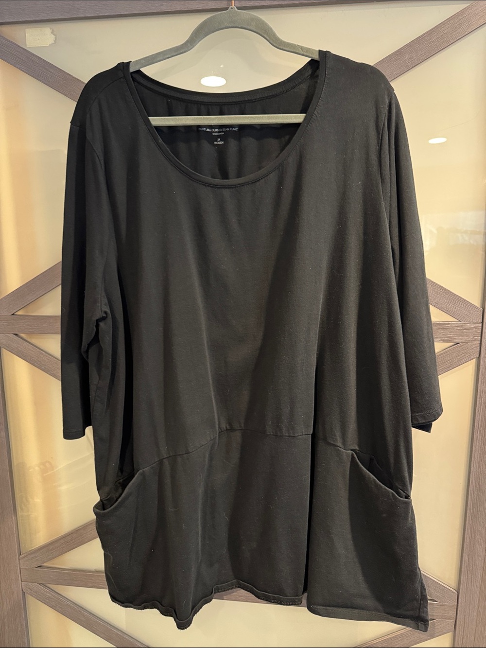 PureJill Curved-Seam Tunic